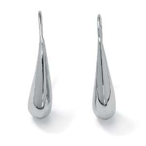  PalmBeach Jewelry Sterling Silver Abstract Drop Pierced 