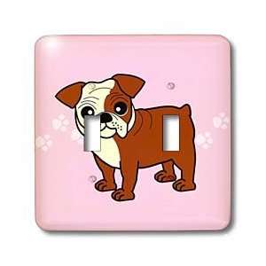  Janna Salak Designs Dogs   Cute Bulldog Red and White Coat 