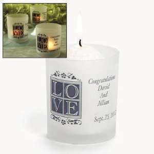  Personalized Wedding Love Votive Holders   Party 