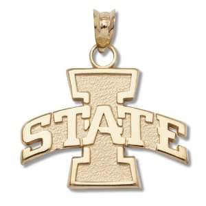 Iowa State 5/8in Pendant 10kt Yellow Gold
