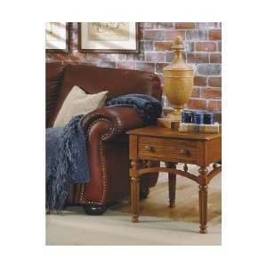   Tapestry End Table with Top Drawer in Ginger Oak Furniture & Decor