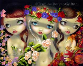The Three Graces Jasmine Becket Griffith lowbrow fairy fantasy art BIG 