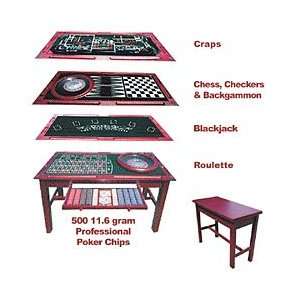  6 in 1 Casino Gaming Table Furniture Electronics