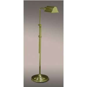   Polished Solid Brass Adjustable Pharmacy Floor Lamp