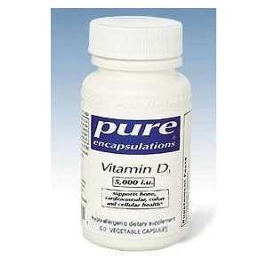  Pure Encapsulations   Vitamin D3   5000 IU   60 vegetarian 