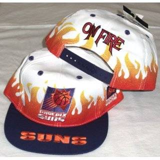 Phoenix Suns Two Tone On Fire Plastic Snapback Snap Back Hat / Cap