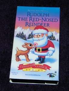 RUDOLPH THE RED NOSED REINDEER vhs animated free ship 012232730938 