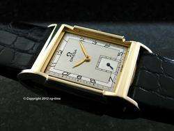 EXCEPTIONAL 14K SOLID GOLD EXTRA FANCY 1946 MENS OMEGA   SIGNED 4X 