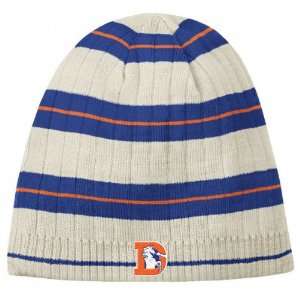  Denver Broncos Reebok Putty Throwback Ribbed Knit Hat 