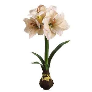  18 Handwrapped Silk Standing Amaryllis w/Bulb Flower 