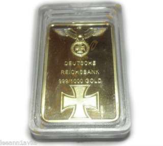 national socialist german workers party symbol stamped 999 1000 gold