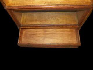 Antique MACEY QUARTERED OAK LAWYERS BARRISTER BOOKCASE 4 Section with 