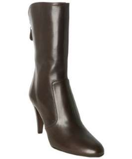 Cole Haan chocolate calf Nydia short zip boots   