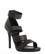 black banded and snakeskin ankle strap sandals style# 315641201