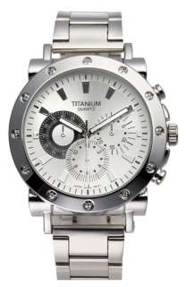 Titanium Bracelet Chronograph Watch  