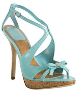 Christian Dior turquoise patent leather Starlet sandals   up 