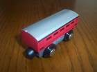   , Inc. Wooden Train Red Express Passenger Car Fits Wood Track Used
