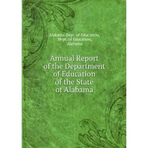  Department of Education of the State of Alabama Dept. of Education 
