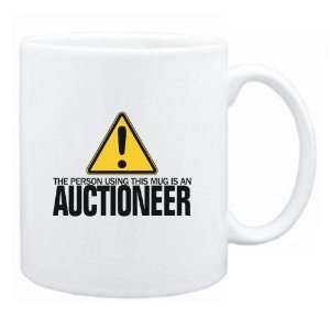 New  The Person Using This Mug Is A Auctioneer  Mug Occupations 