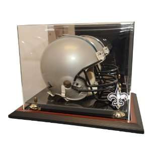  New Orleans Saints Zenith Helmet Display, Brown Sports 