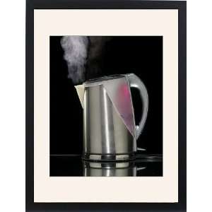 Electric kettle boiling Framed Prints