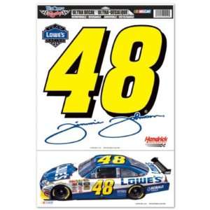 Jimmie Johnson 2010 11 x 17 Car and Number Combo Ultra 