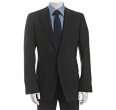 prada charcoal shadow striped wool 2 button suit with flat front 