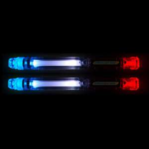 NEW LED Battery Light Poi Glow Stick Red White Blue  