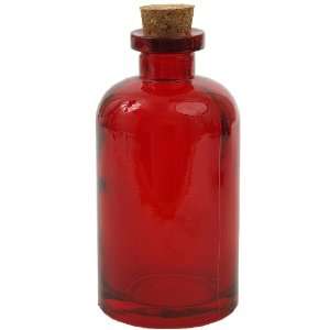  Red Apothecary Recycled Glass Decorative Bottle 