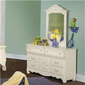  4059A Diana Dresser and Mirror in Cottage