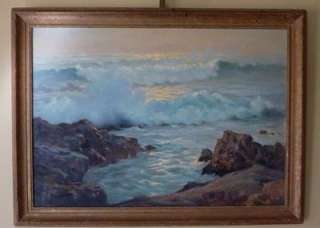   Painting by Master PLEIN AIR Artist F.M.MOORE   Pacific Coast  