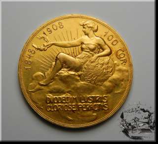 Austria 100 Corona 1908 60th Anniversary of Reign Gold #102  