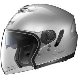  Nolan N43E Platinum Silver Open Face Helmet (S 