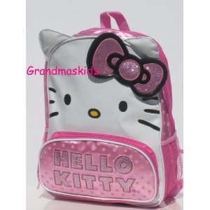  Hello Kitty Face Backpack Pink & White Large Size Polk A 