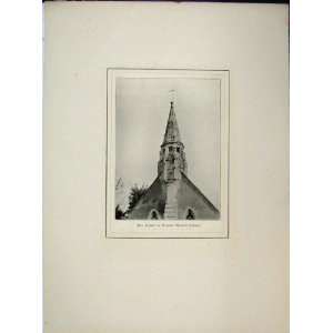  Bell Turret Hartley Mauditt Church Antique Print