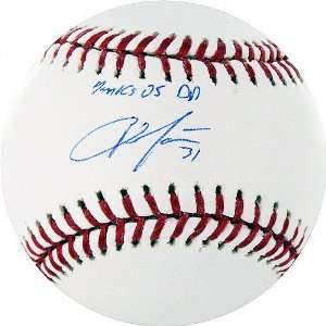   Autographed Baseball with Yankees 05 DP Inscription