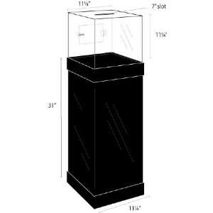  Deluxe Locking Ballot/suggestion Box W/floor Stand Office 