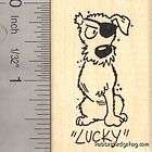 Dog, Cat, Bird, Pet Rubber Stamp With Blank Message Slate L18113 WM 
