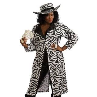   Velvet Zebra Animal Print Pimp Daddy Suit Mens Costume Clothing