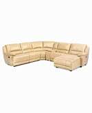    Rolla Leather Sectional Sofa 6 Piece Recliner Chair Recliner 