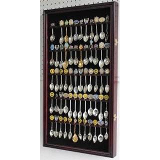  36 Souvenir Spoon Display Case Rack Cabinet Holder Shadow 