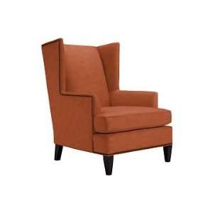   Chair, Tuscan Leather, Persimmon, Polished Nickel