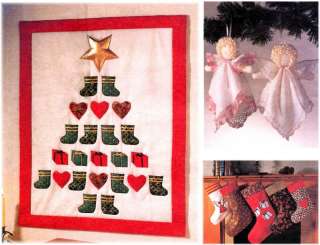 Christmas Socks Angel Doll & Advent Calendar UNCUT  