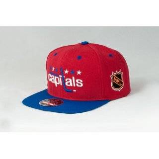   Capitals Embroidered Flat Billed Snapback Cap by American Needle