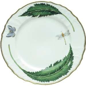  Anna Weatherley Green Leaf Dinner Plate 10.5 In