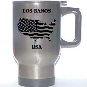  US Flag   Los Banos, California (CA) Stainless Steel Mug 