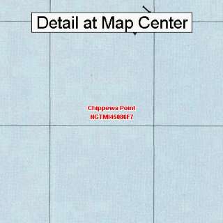  USGS Topographic Quadrangle Map   Chippewa Point, Michigan 