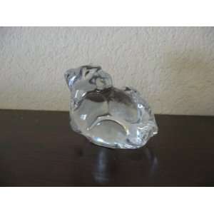 Dansk Crystal Playing Bear Paperweight