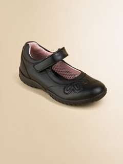 Geox   Toddlers & Girls Shadow Leather Mary Jane Flats