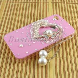Luxury Bling Crystal Rhinestone Diamond with Metal For iPhone 4 4G 4S 